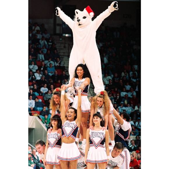 UConn Huskies 90s STARTER windbreaker Pullover jacket XL white vtg Connecticut - Picture 5 of 8